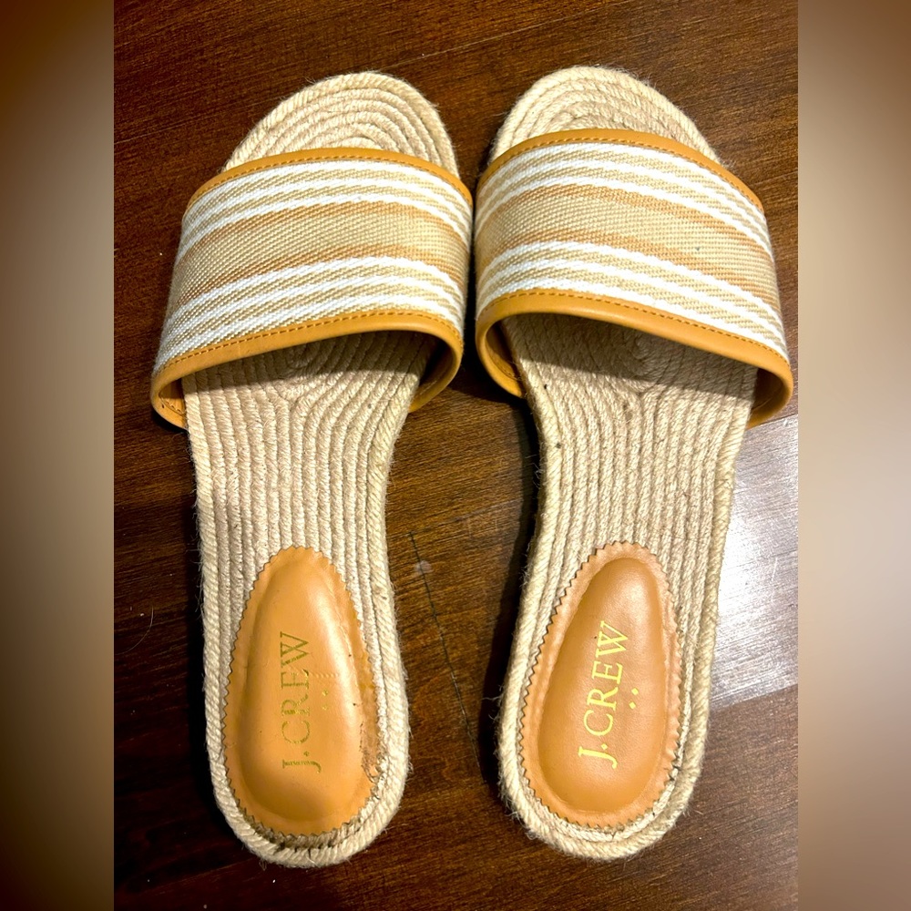 J Crew Sandals size 8, worn once!